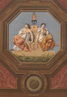 L'architecture privée au XIXe siècle. 3ème série, Décorations intérieures peintes. 2ème volume, Cabinets de travail, bibliothèque, accès et depandances, salles de concert, magasins, détails divers et parallèles