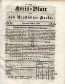 Kreis=Blatt fur den Neustadter Kreis, nr.31,1850