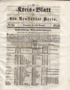 Kreis=Blatt fur den Neustadter Kreis, nr.35,1850