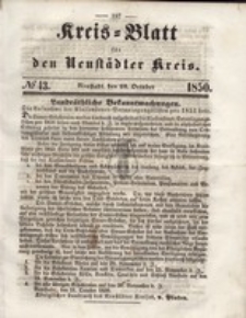 Kreis=Blatt fur den Neustadter Kreis, nr.43,1850