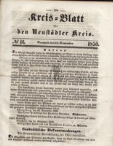 Kreis=Blatt fur den Neustadter Kreis, nr.46,1850
