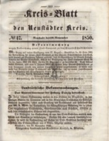 Kreis=Blatt fur den Neustadter Kreis, nr.47,1850