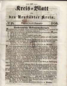 Kreis=Blatt fur den Neustadter Kreis, nr.48,1850