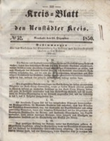 Kreis=Blatt fur den Neustadter Kreis, nr.52,1850