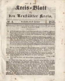 Kreis=Blatt fur den Neustadter Kreis, nr.2,1851