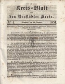Kreis=Blatt fur den Neustadter Kreis, nr.4,1851