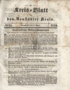 Kreis=Blatt fur den Neustadter Kreis, nr.14,1851