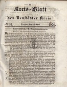 Kreis=Blatt fur den Neustadter Kreis, nr.16,1851