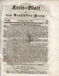 Kreis=Blatt fur den Neustadter Kreis, nr.19,1851