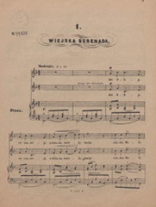 Verbum nobile. Nr. 1, Wiejska serenada (Jak lilija co rozwija) / S. Moniuszko.
