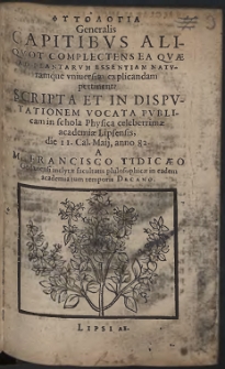 Phytologia Generalis : Capitibvs Aliqvot Complectens Ea Qvæ Ad Plantarvm Essentiam Natvramque vniuersim explicandam pertinent