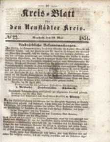 Kreis=Blatt fur den Neustadter Kreis, nr.22,1851