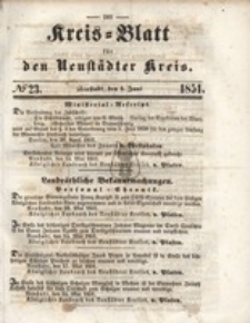 Kreis=Blatt fur den Neustadter Kreis, nr.23,1851