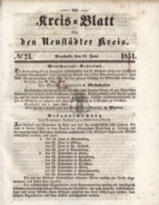 Kreis=Blatt fur den Neustadter Kreis, nr.24,1851