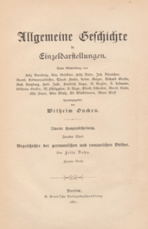 Urgesch&iacute;chte der german&iacute;schen und roman&iacute;schen V&ouml;lker Bd2