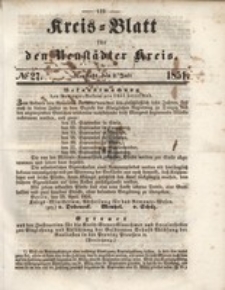 Kreis=Blatt fur den Neustadter Kreis, nr.27,1851
