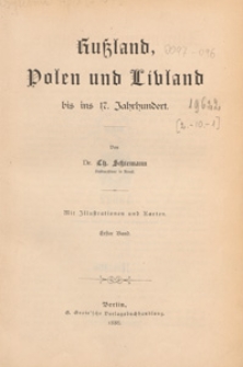 Russland, Polen und L&iacute;vland : bis ins 17. Jahrhundert Bd 1