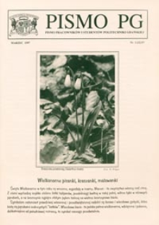 Pismo PG : pismo pracowników i studentów Politechniki Gdańskiej, 1997, nr 3 (Marzec)