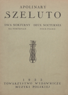 2 Nokturny : op.54 : Nr 1) H-dur ; Nr 2) h-moll : na fortepian