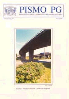 Pismo PG : pismo pracowników i studentów Politechniki Gdańskiej, 1997, nr 7 (Wrzesień)