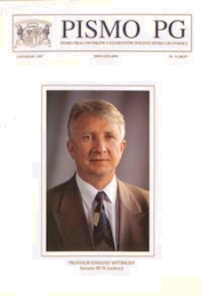 Pismo PG : pismo pracowników i studentów Politechniki Gdańskiej, 1997, nr 9 (Listopad)