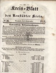 Kreis=Blatt fur den Neustadter Kreis, nr.36,1851