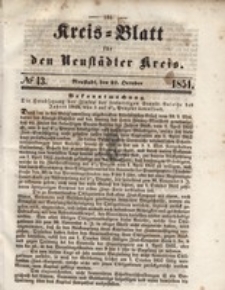 Kreis=Blatt fur den Neustadter Kreis, nr.43,1851