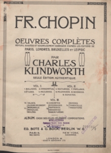 Scherzos : [h-moll op.20 ; b-moll op.31 ; cis-moll op.39 ; E-dur op.54] : pour piano / rev. par Charles Klindworth
