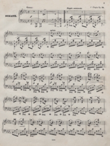 Sonate b-moll : op.35 : pour le piano / compose par Fred. Chopin