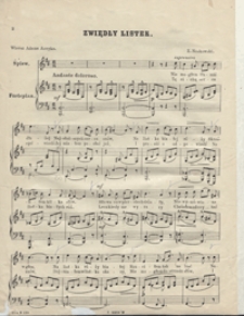 Zwiędły listek : [pieśń] h-moll : op. 67 : na jeden głos z towarzyszeniem fortepianu / wiersz Adama Asnyka