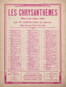 Chanson d'Oukraine : "Wijut witry" : g-moll : pour piano &agrave; deux mains / arrrang&eacute;es et doigt&eacute;es par L[adislaus] Krogulski