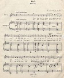 Noc = Notte : [pieśń] Ges-dur : op.69 No 2 : [na głos średni z tow. fortepianu]