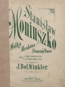 Halka : potpourri : na skrzypce z towarzyszeniem fortepianu / ułożył Julius Bol. Winkler