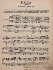Halka : [oprac. opery na fortepian z tekstem] / libretto Włodzimierza Wolskiego