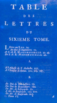 Lettres de messire Roger de Rabutin comte de Bussy ... avec les reponses. T. 6