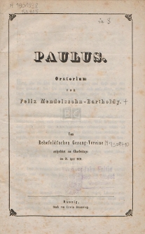 Paulus : Oratorium