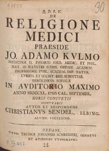 De Religione Medici