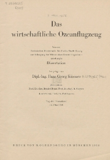 Das wirtschaftliche Ozeanflugzeug
