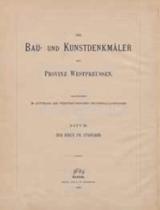 Die Bau- und Kunstdenkmäler des Kreises Pr. Stargard