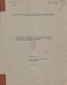 Kulturarten und Feldfrüchte im Gebiet der Freien Stadt Danzig