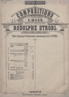 Pierścień [i] Hulanka : [2 pieśni Fr. Chopina] : [Es-dur, C-dur : transkrypcja na fortepian] / opalcowane przez Rudolfa Strobla