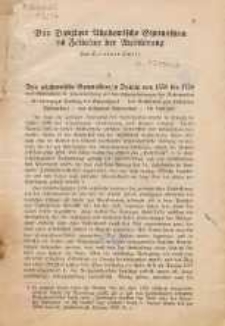 Das Danziger Akademische Gymnasium im Zeitalter der Aufkl&auml;rung