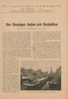 Der Danziger Hafen seit Versailles