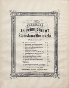 Zawód : [pieśń] C-dur : [z] "Pierwszy śpiewnik domowy St. Moniuszki" : [na mezzosopran lub baryton z tow. fortepianu. - Wyd.3]