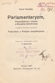 Parlamentaryzm i prawodawstwo ludowe