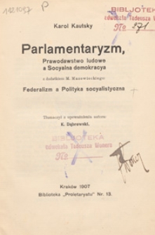 Parlamentaryzm i prawodawstwo ludowe