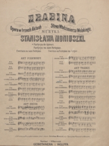 Hrabina : arietta Dzidzi z 3 aktu opery : B-dur : [wersja na baryton z towarzyszeniem fortepianu] / sł. Włodzimierza Wolskiego
