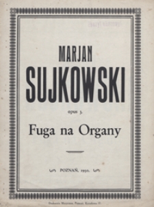 Fuga : G-dur : op.3 : na organy