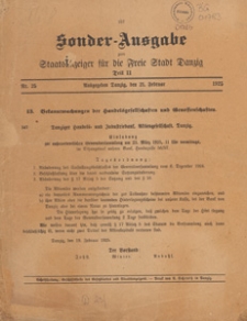 Staatsanzeiger für die Freie Stadt Danzig. Teil 2, Oeffentlicher Anzeiger, 1925.07.08 nr 85