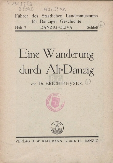 Eine Wanderung durch Alt-Danzig